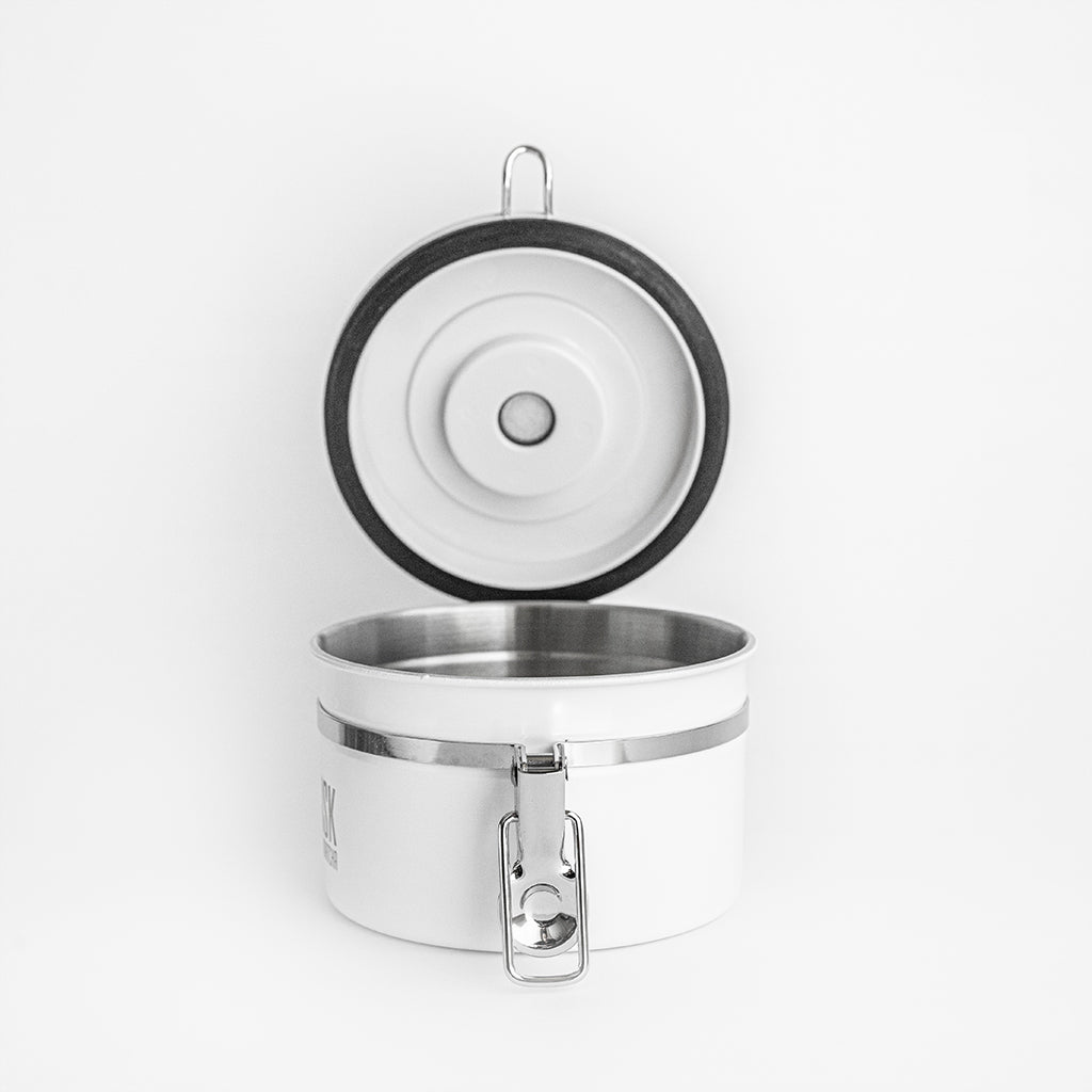 WHISK tea canister / matt white