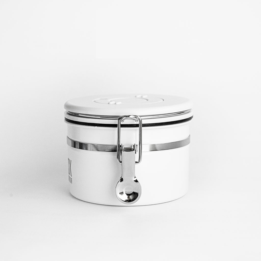 WHISK tea canister / matt white