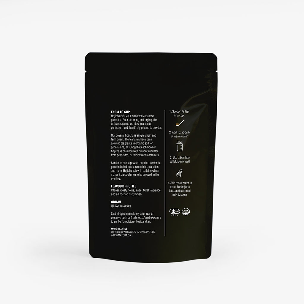 H | Organic Hojicha Powder - 100g – Whisk Premium Matcha