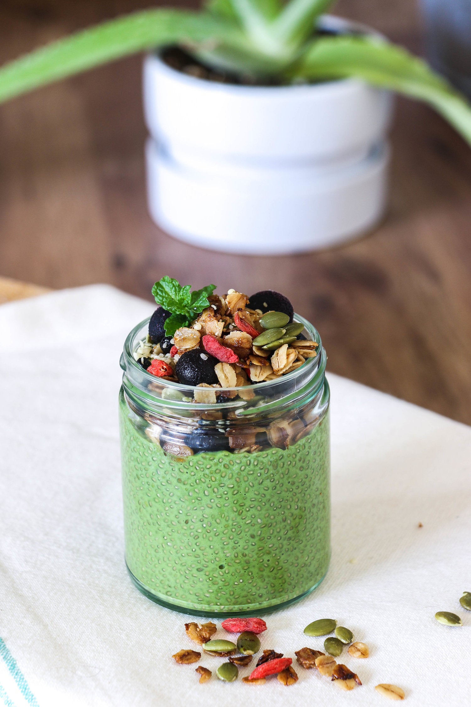 Matcha Chia Pudding by Dr. Julie Zeitlhuber