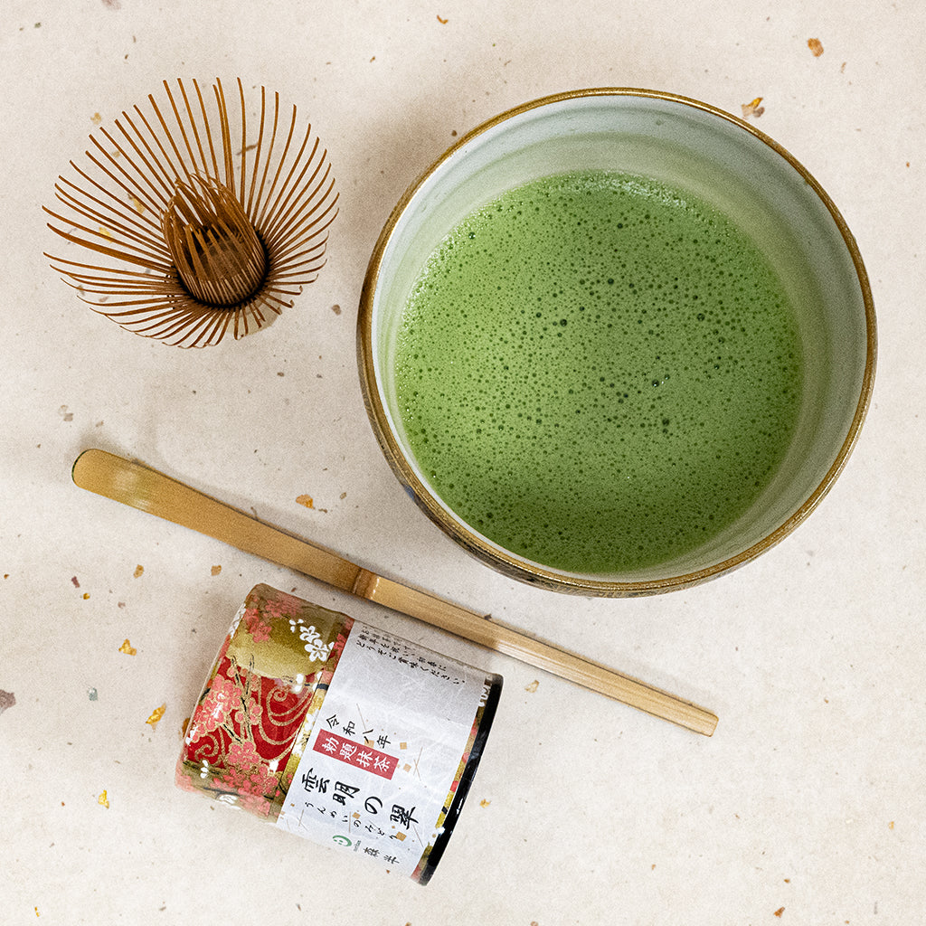 平安桐鳳　雪竹　筒抹茶盌 FZN: Shirakiku Matcha Green Tea Ice Cream (1L) – Hungry Ninja