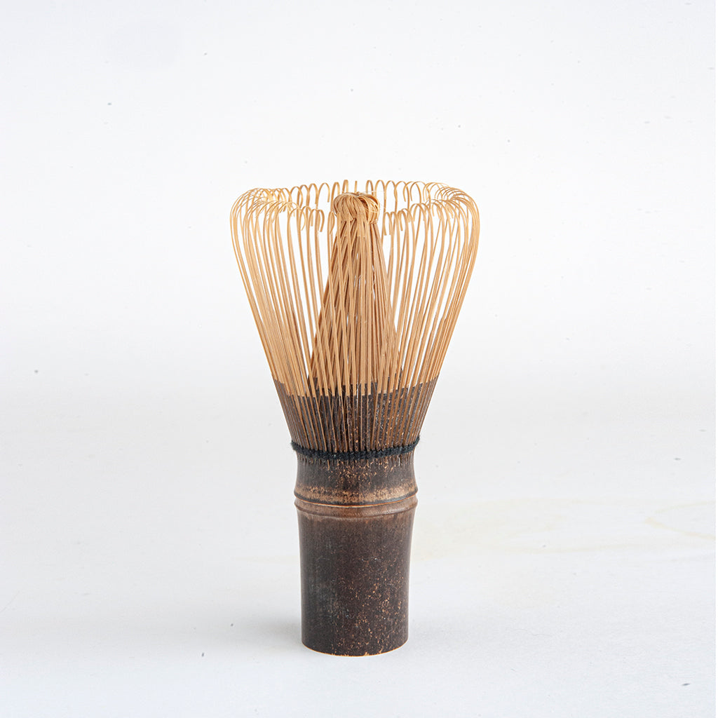 Handcrafted fine black bamboo matcha whisk (Chasen)