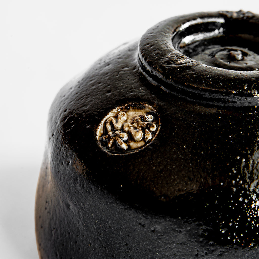 Kuro Raku Chawan by Shouraku Sasaki (small size)