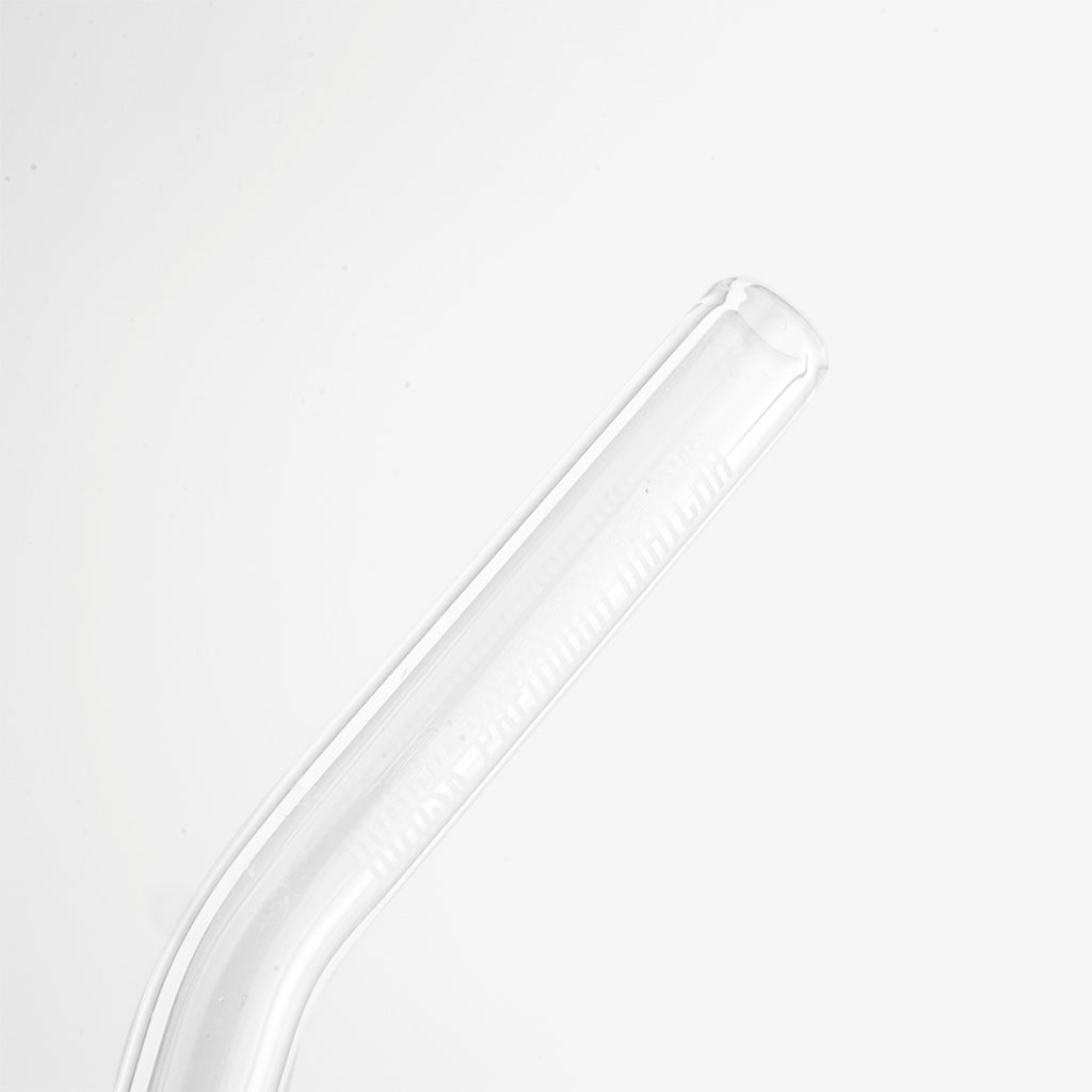 Whisk Branded High Borosilicate Glass Straw Set