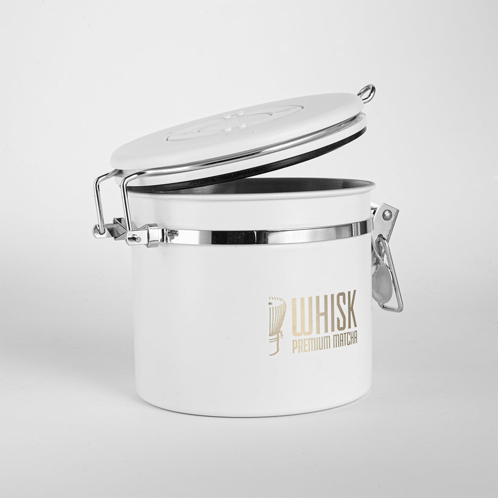 WHISK tea canister / matt white